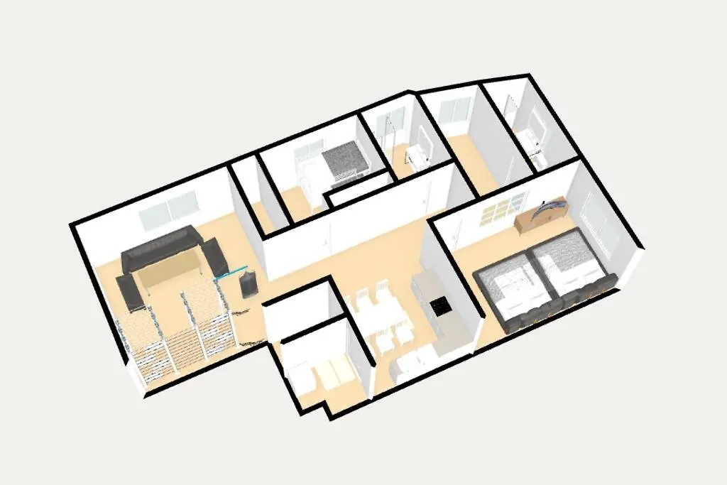 Apartment Pier 40 Free Parking Oceanview Kids House Jungle Gym Slide 2Bedroom Busan