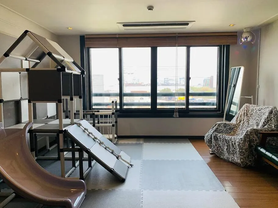 Pier 40 Free Parking Oceanview Kids House Jungle Gym Slide 2Bedroom Busan Apartment